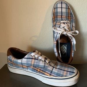 Vans Era plaid Blue & White shoe